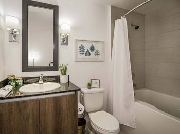 Large Soaking Tub In Bathroom at The Manor at CityPlace, Doral, FL, 33122